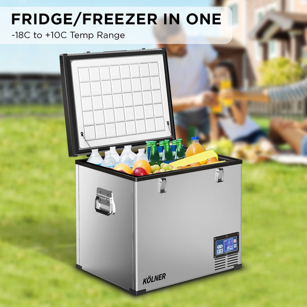 Kolner 75l Portable Fridge Chest Freezer With Lcd Panel - Rv Vehicle Camping Refrigerator Does not apply