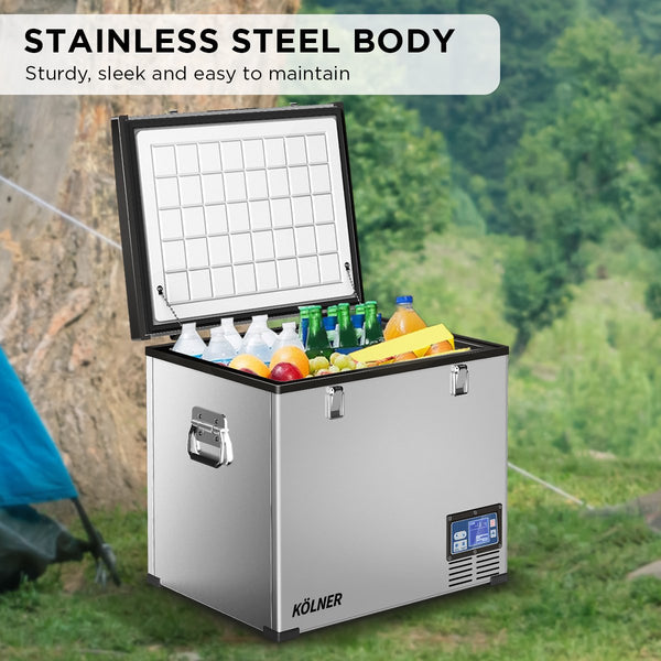 Kolner 75l Portable Fridge Chest Freezer With Lcd Panel - Rv Vehicle Camping Refrigerator Does not apply
