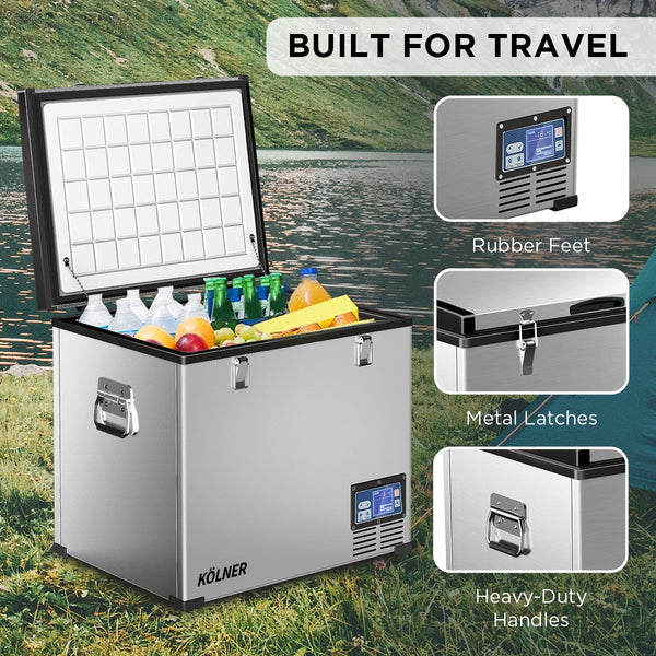 Kolner 75l Portable Fridge Chest Freezer With Lcd Panel - Rv Vehicle Camping Refrigerator Does not apply