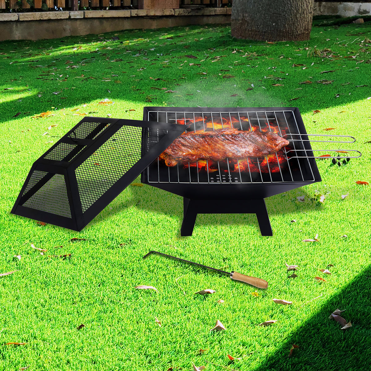 Wallaroo Portable Outdoor Fire Pit for BBQ, Grilling, Cooking, Camping Wallaroo