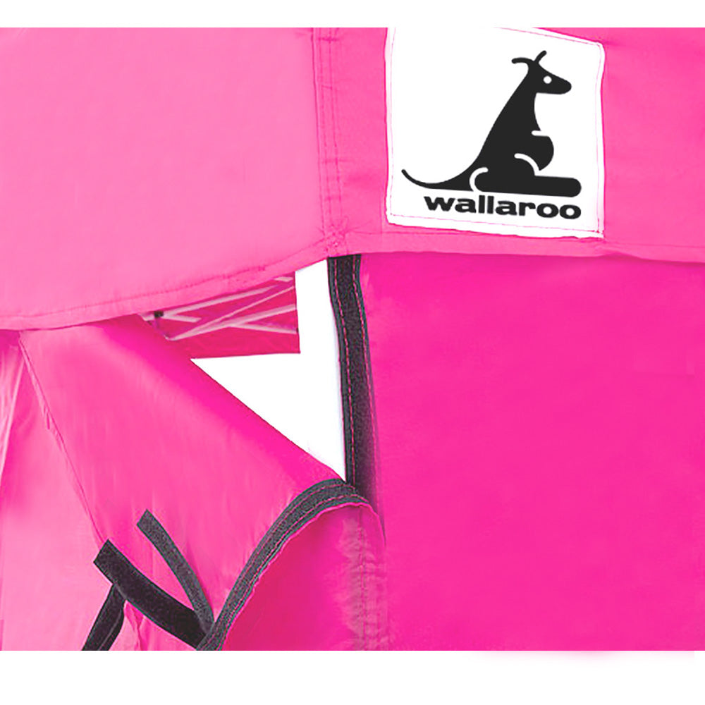 Wallaroo Gazebo Tent Marquee 3x3 PopUp Outdoor Pink Wallaroo