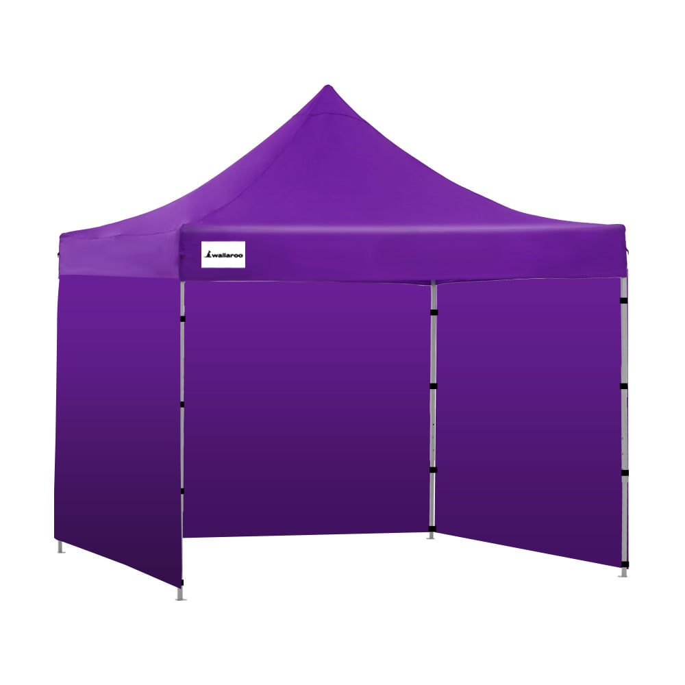 Wallaroo Gazebo Tent Marquee 3x3 PopUp Outdoor Purple Wallaroo