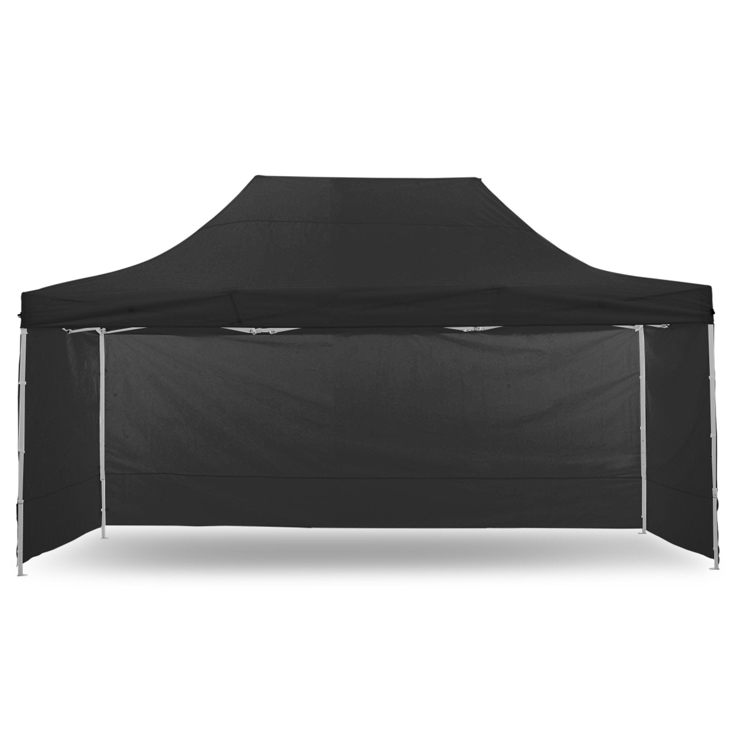 Wallaroo Gazebo Tent Marquee 3x4.5m PopUp Outdoor Black Wallaroo