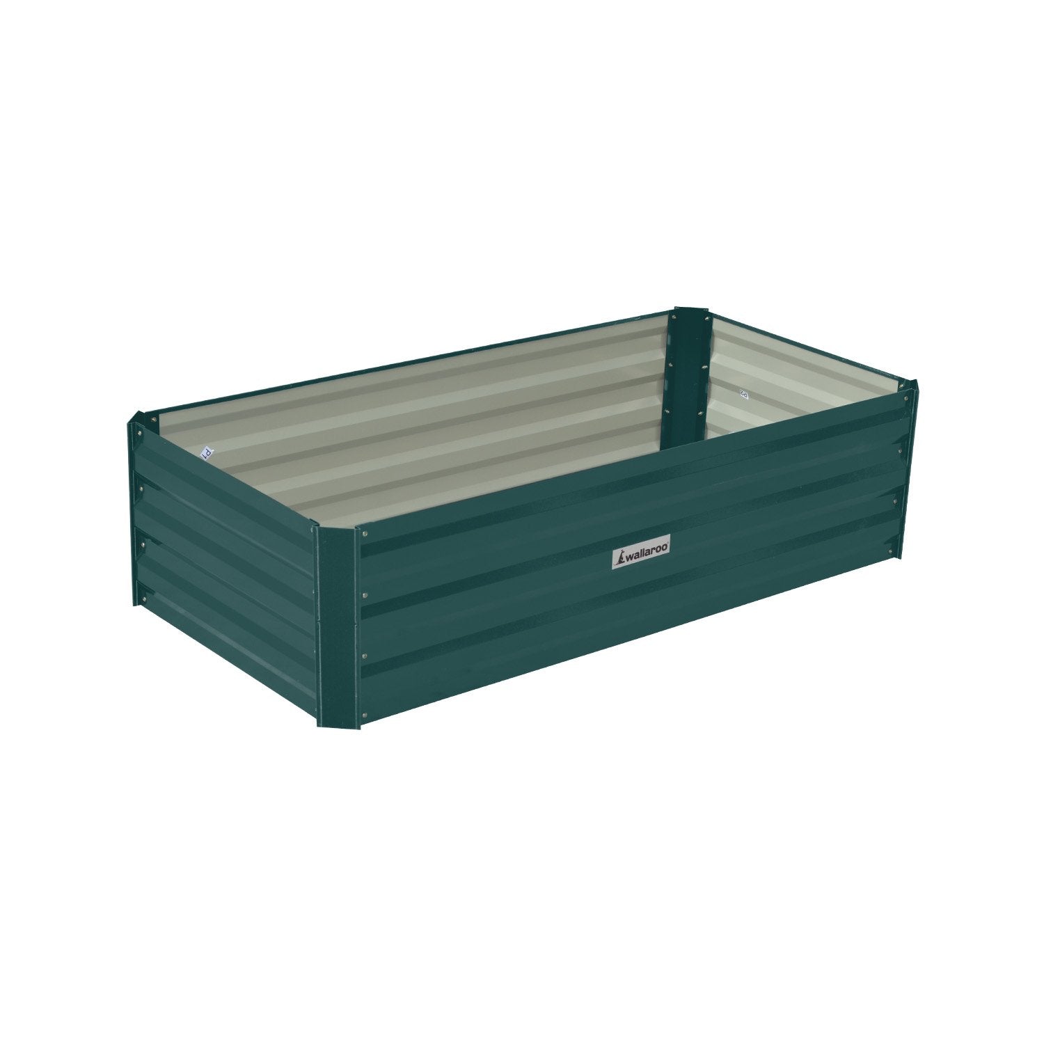 Wallaroo Garden Bed 120 x 60 x 30cm Galvanized Steel - Green Wallaroo