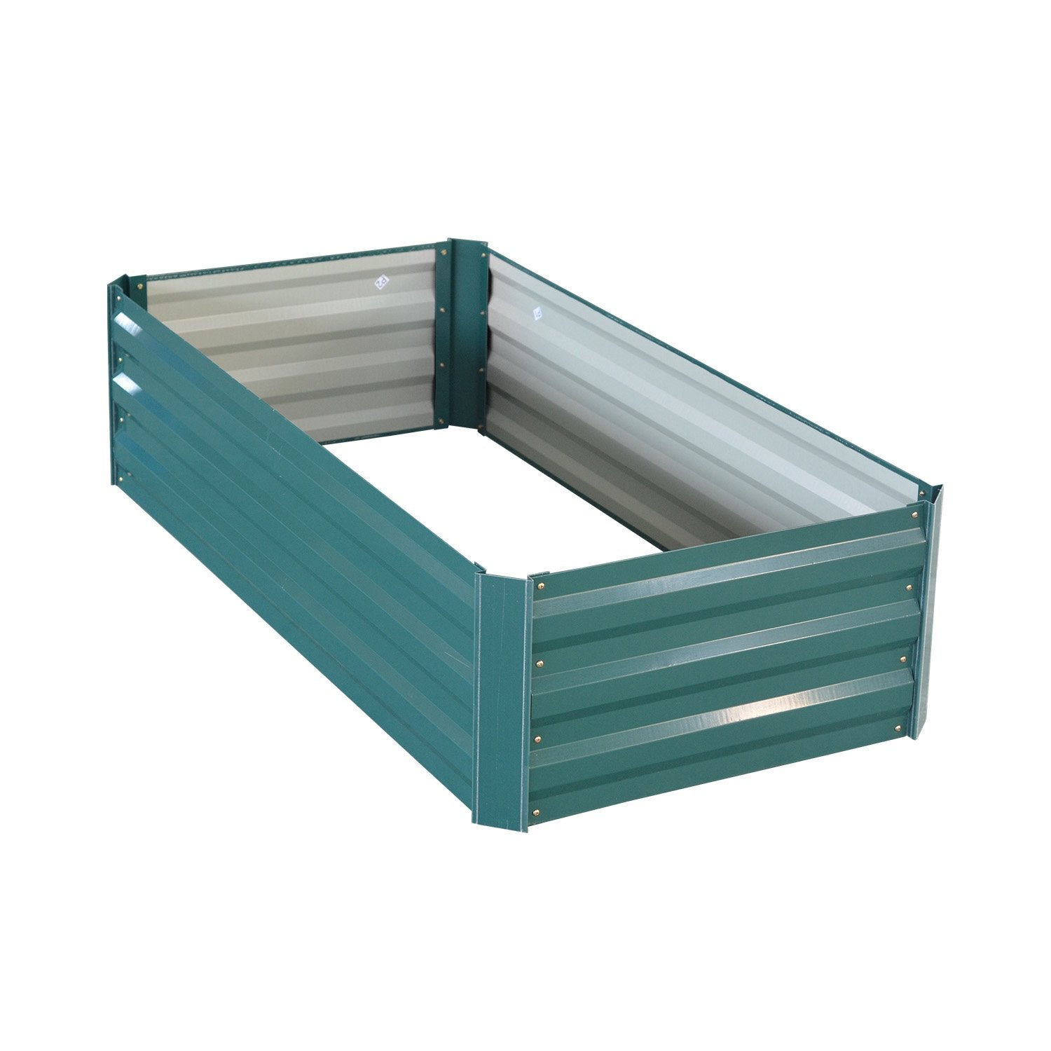 Wallaroo Garden Bed 120 x 60 x 30cm Galvanized Steel - Green Wallaroo
