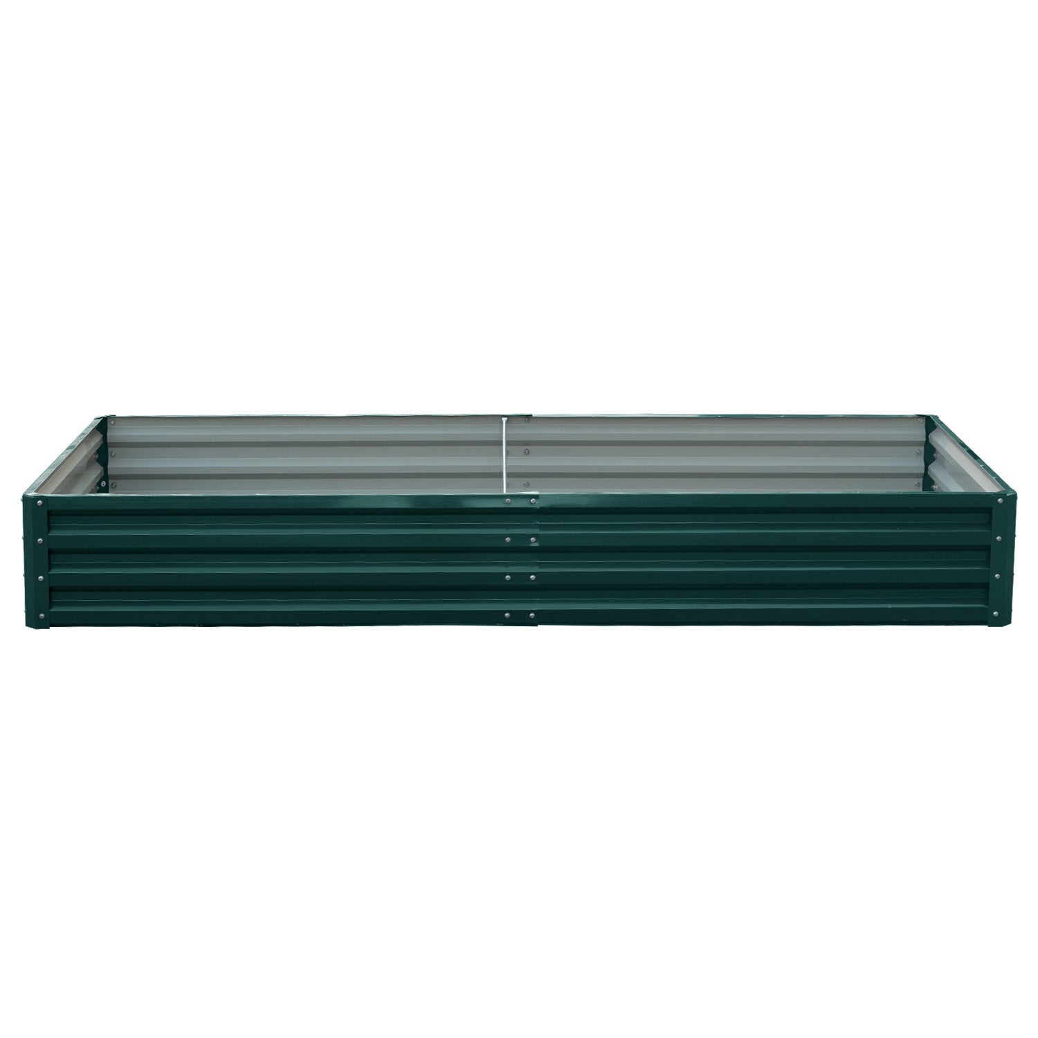 Wallaroo Garden Bed 240 x 120 x 30cm Galvanized Steel - Green Wallaroo