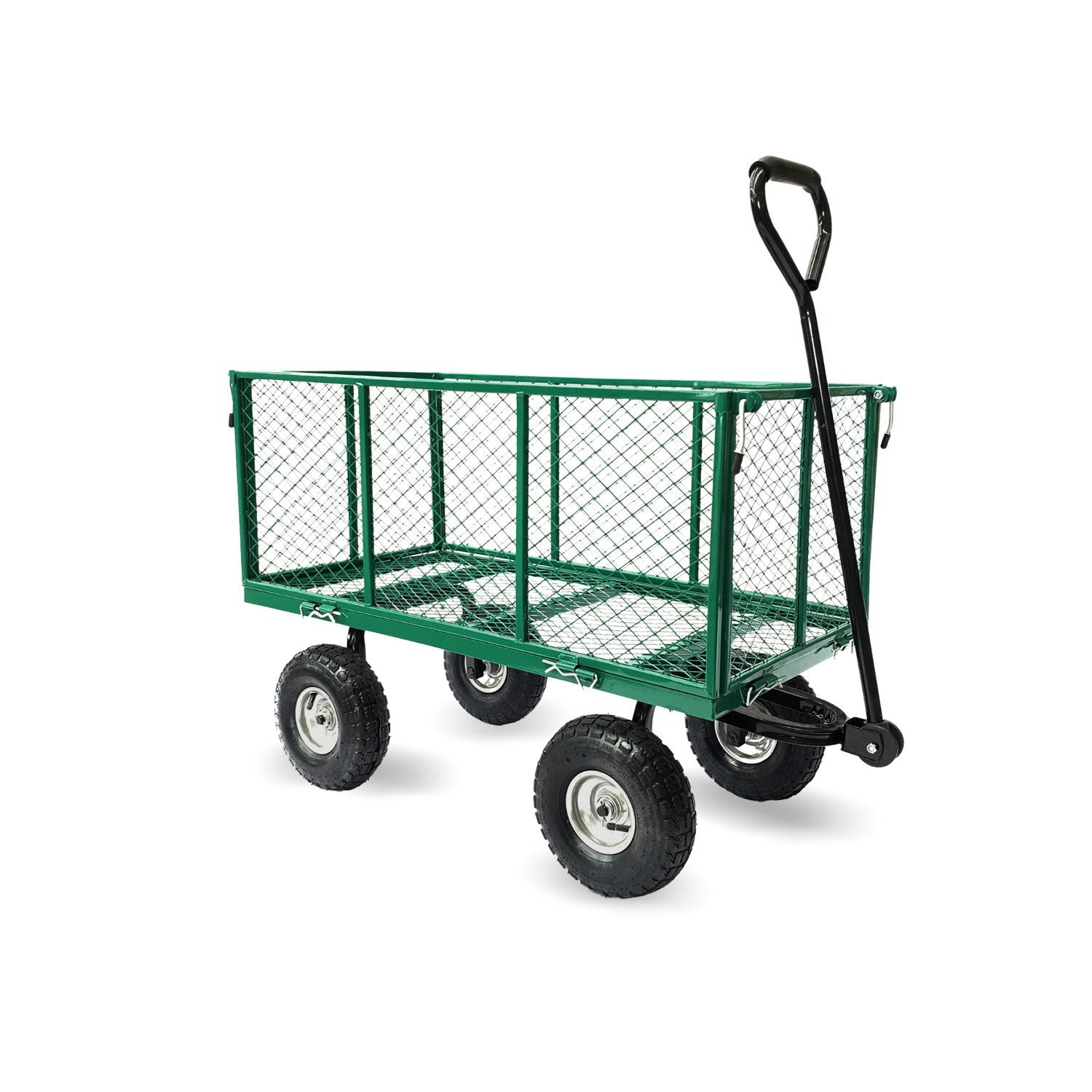 Wallaroo Steel Mesh Garden Trolley Cart - Green Wallaroo