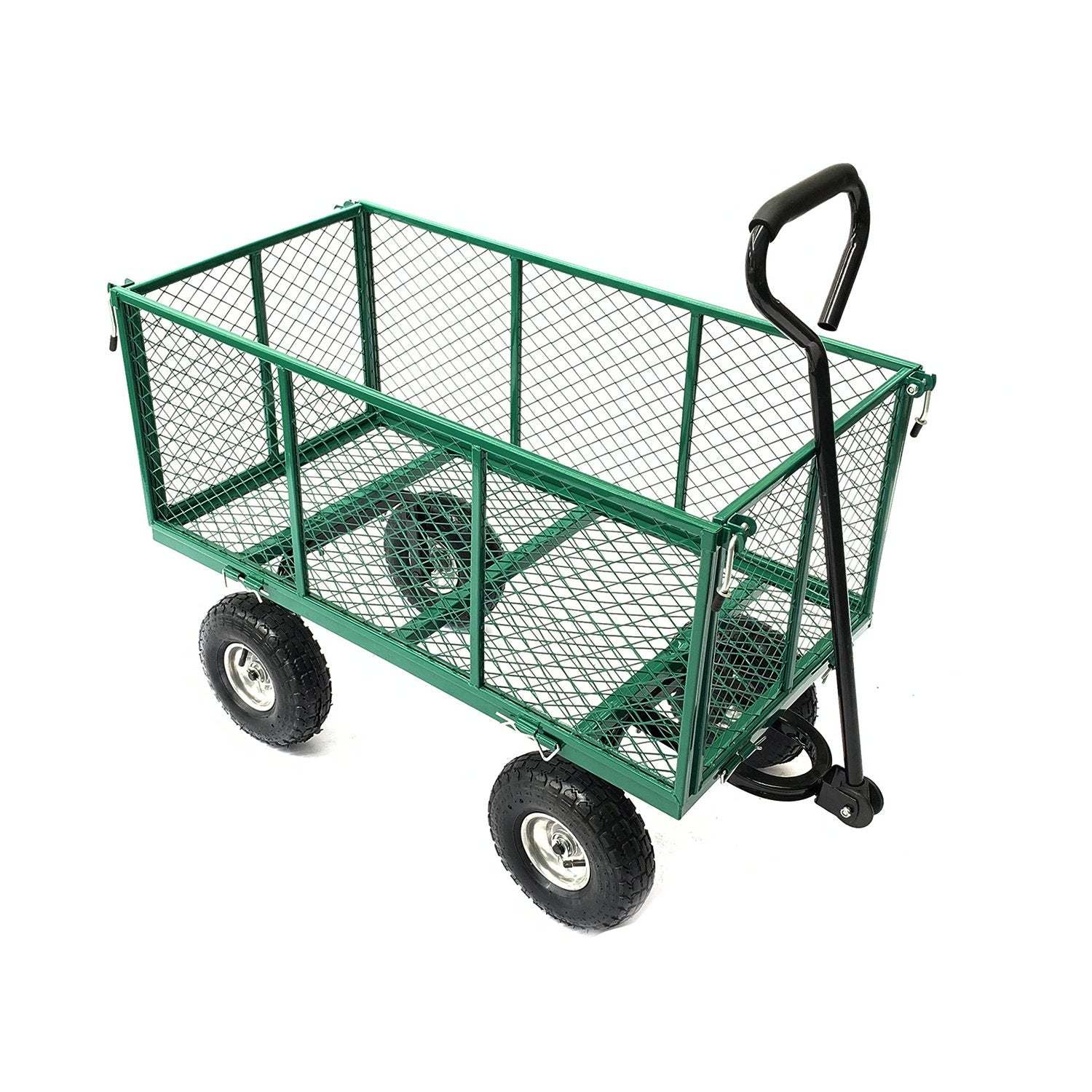 Wallaroo Steel Mesh Garden Trolley Cart - Green Wallaroo