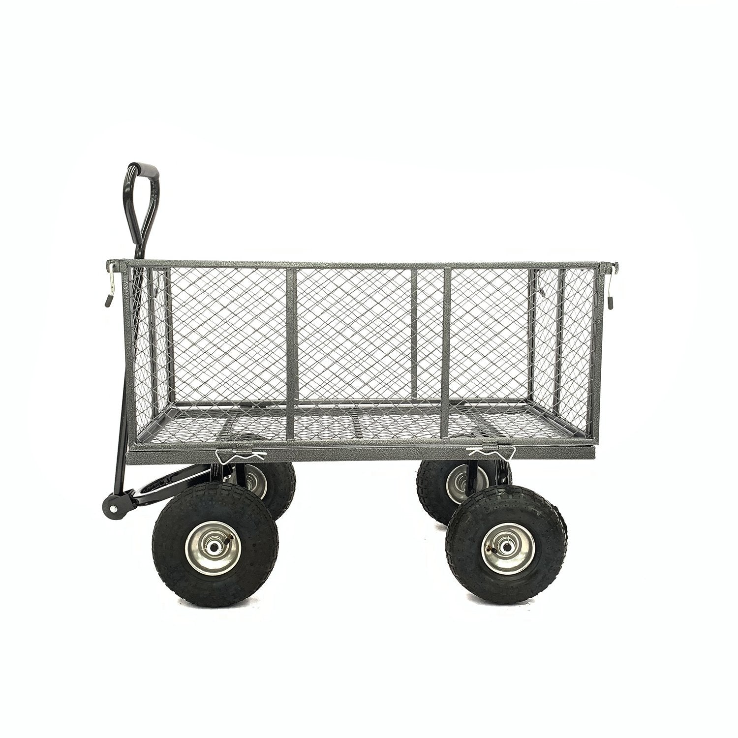 Wallaroo Steel Mesh Garden Trolley Cart - Hammer Grey Wallaroo