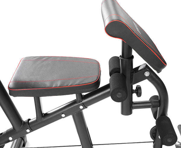 Powertrain Multi Station Home Gym With 68kg Weights Preacher Curl Pad Powertrain