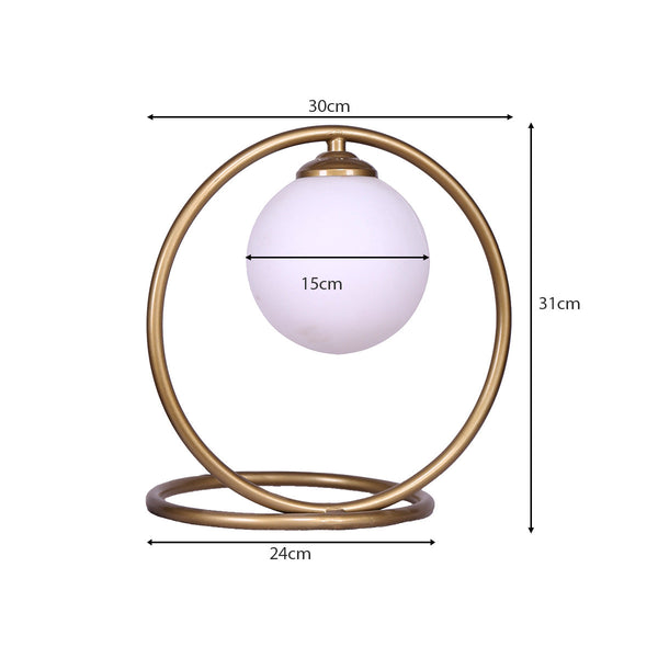 Sarantino Gold Metal Table Lamp Sarantino