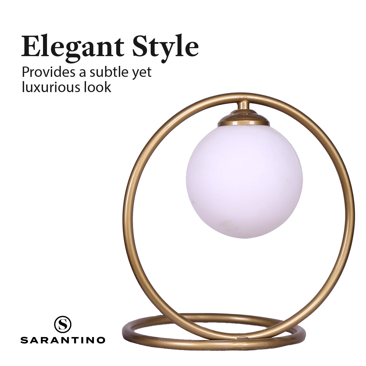 Sarantino Gold Metal Table Lamp Sarantino