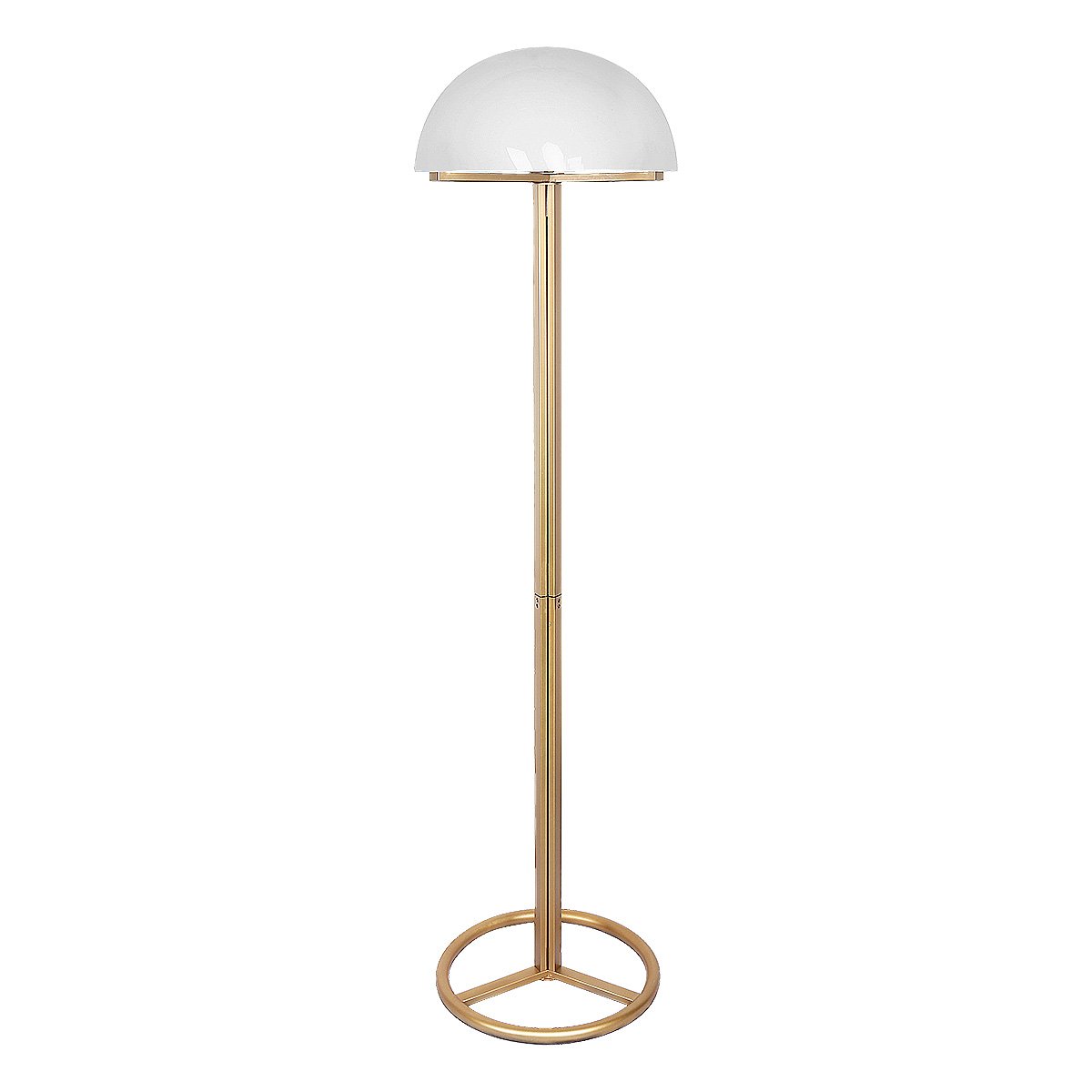 Sarantino Metal Floor Lamp with White Acrylic Shade by Sarantino Sarantino