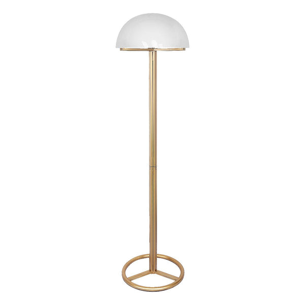 Sarantino Metal Floor Lamp with White Acrylic Shade by Sarantino Sarantino