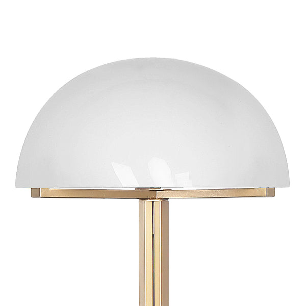 Sarantino Metal Floor Lamp with White Acrylic Shade by Sarantino Sarantino