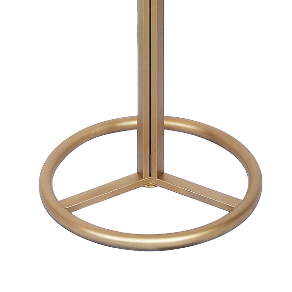 Sarantino Metal Floor Lamp with White Acrylic Shade by Sarantino Sarantino