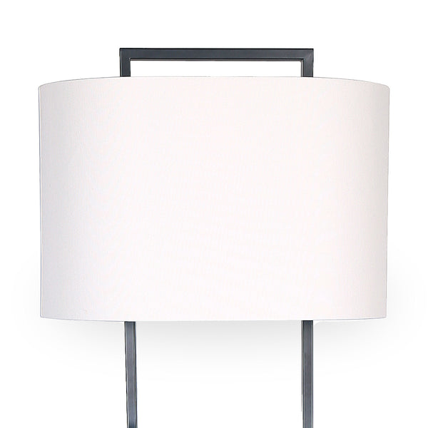 Sarantino Wood Floor Lamp in Cherry Finish Sarantino