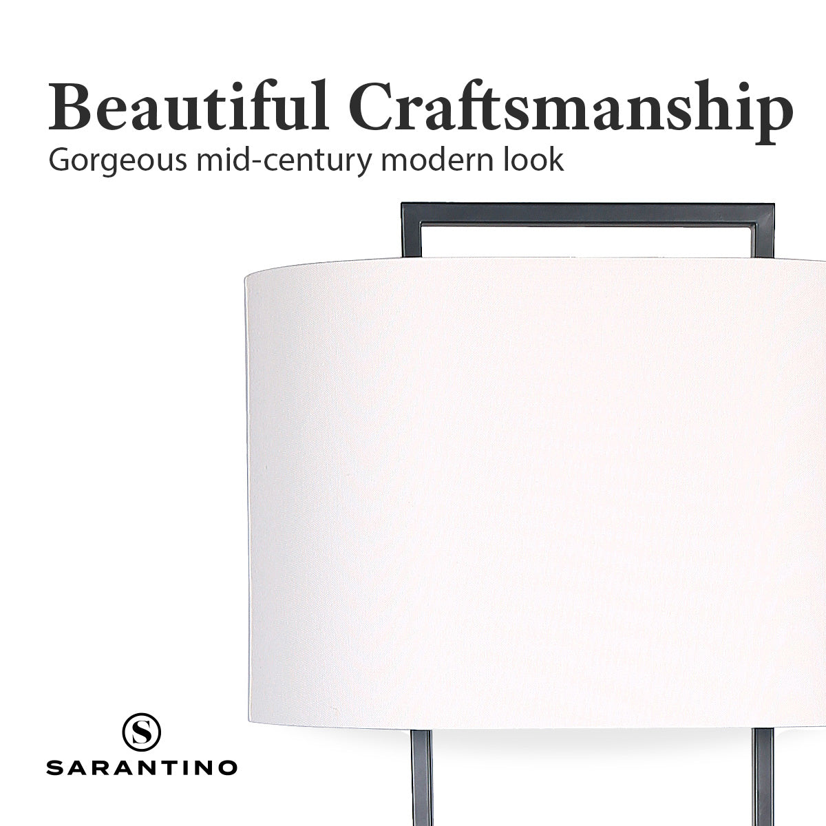 Sarantino Wood Floor Lamp in Cherry Finish Sarantino