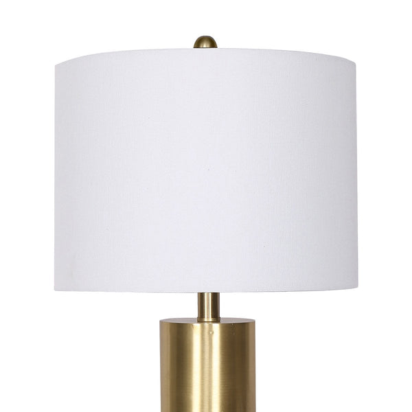 Sarantino Metal and Marble Table Lamp in Black Sarantino