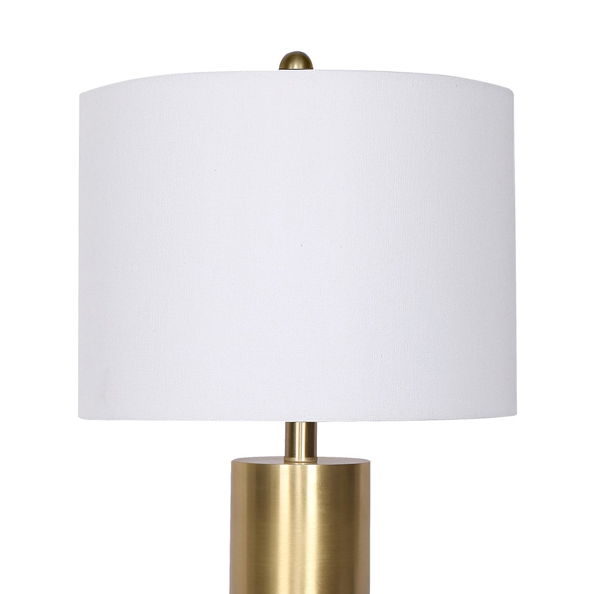 Sarantino Metal And Marble Table Lamp - White Sarantino