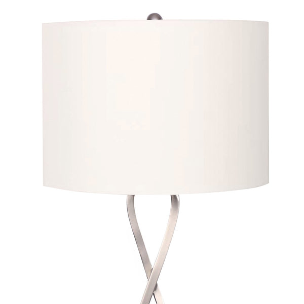Sarantino Contemporary Table Lamp In Nickel Finish Sarantino