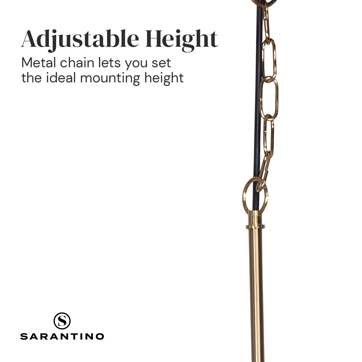 Sarantino Black and Gold Pendant Light Sarantino