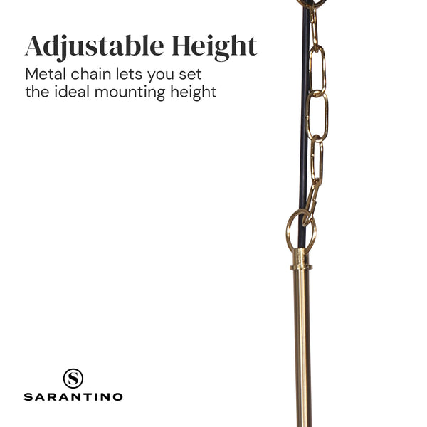 Sarantino Black and Gold Pendant Light Sarantino