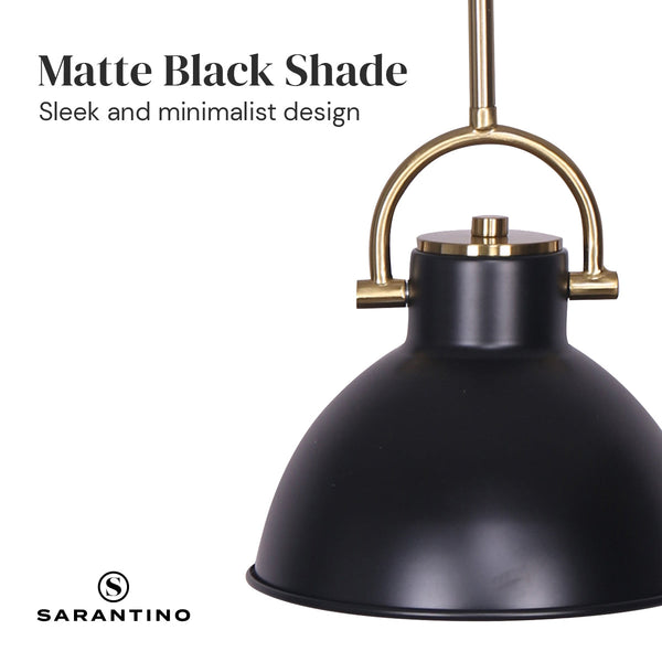 Sarantino Black and Gold Pendant Light Sarantino