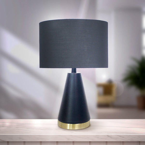 Sarantino Metal Table Lamp in Black and Gold Sarantino