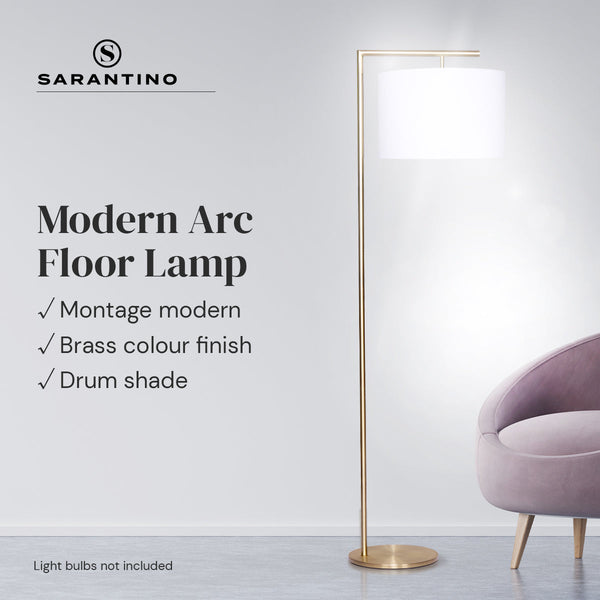 Sarantino 90-Degree Modern Arc Floor Lamp Sarantino