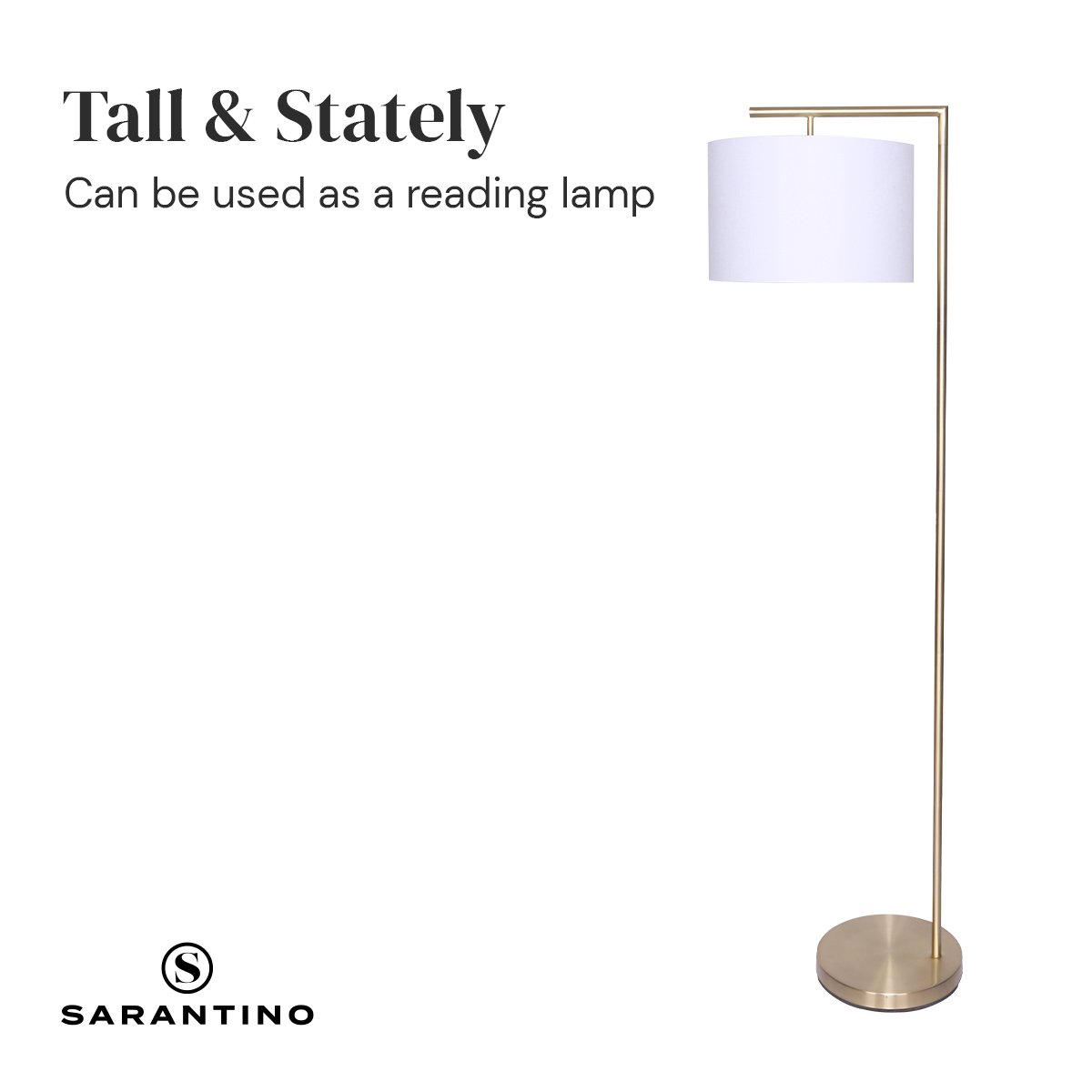 Sarantino 90-Degree Modern Arc Floor Lamp Sarantino