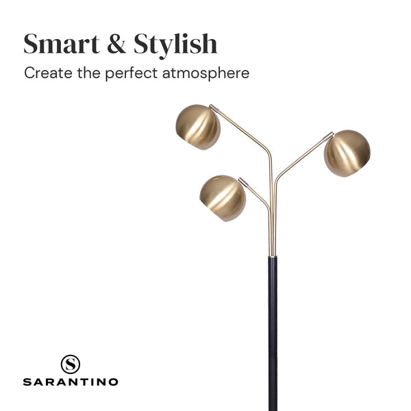 Sarantino Adjustable 3-Arm Arc Lamp Sarantino