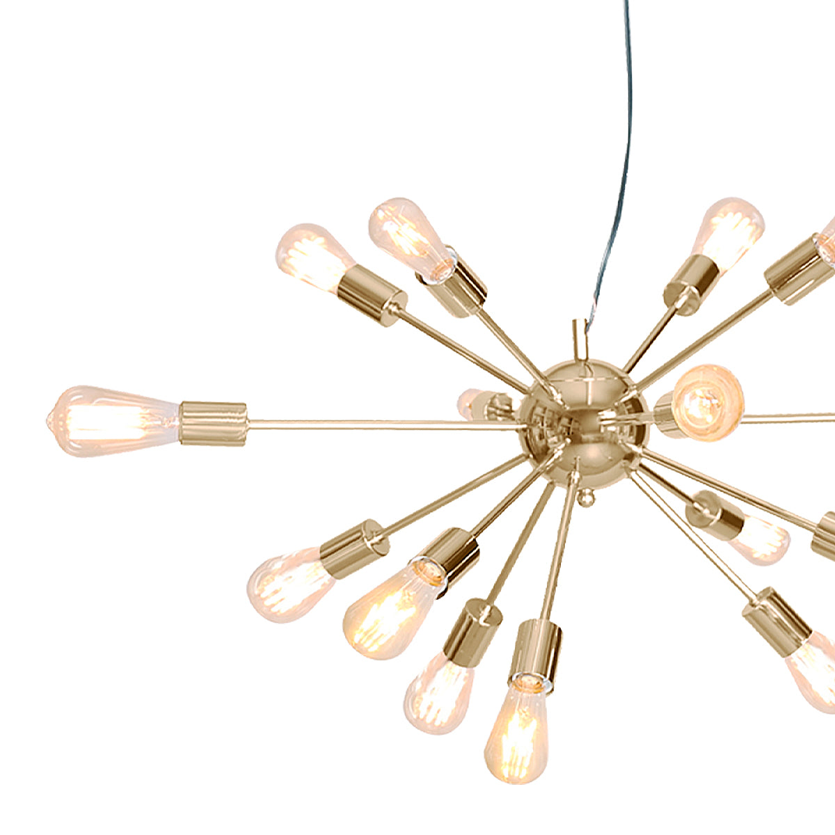 Sarantino 15-Light Sputnik Chandelier in Brass Finish Sarantino