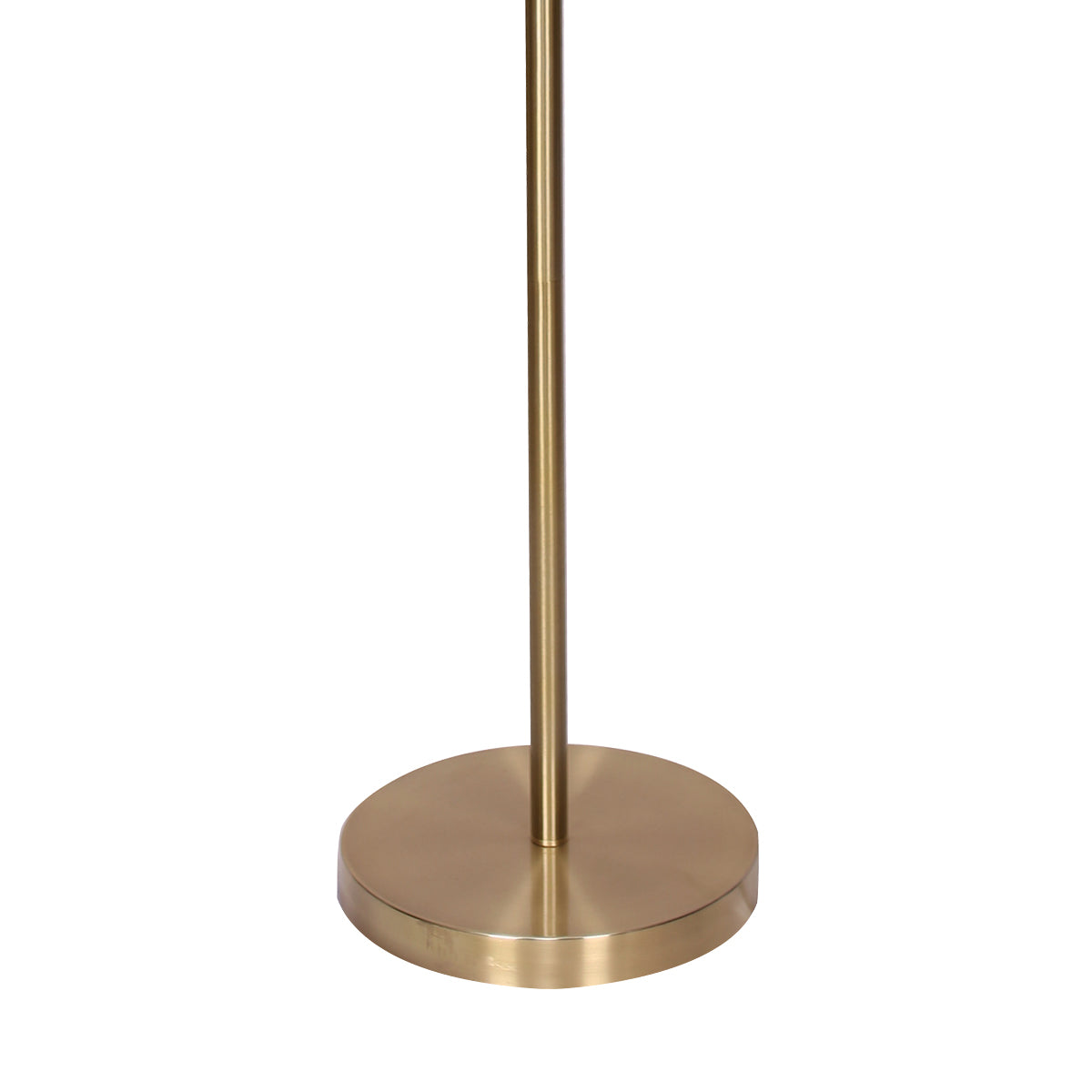 Sarantino Brushed Gold Height-Adjustable Metal Floor Lamp Sarantino