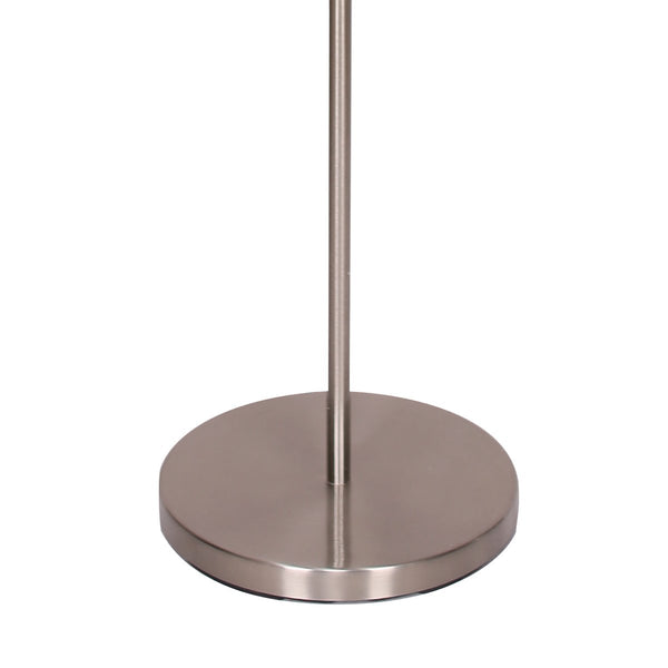 Sarantino Nickel Metal Arc Floor Lamp Sarantino