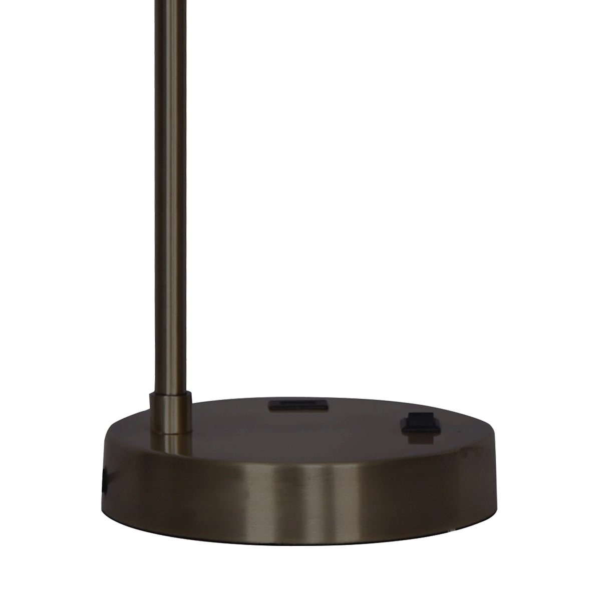Sarantino Metal Task Lamp with USB Charging Port Bronze Finish Sarantino