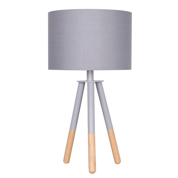 Sarantino Tripod Desk Lamp in Metal & Wood Nordic Minimalist Light Sarantino
