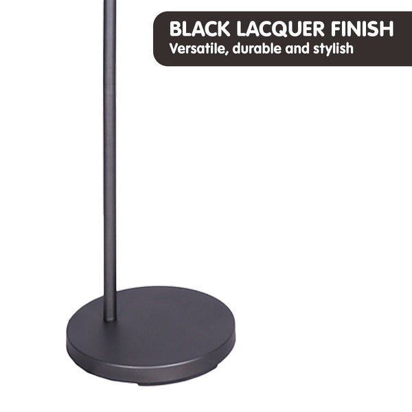 Sarantino Dark Grey Floor Lamp Industrial Chic Adjustable Angle Sarantino