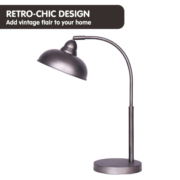 Sarantino Table Lamp Industrial Chic Adjustable Angle - Dark Grey Sarantino
