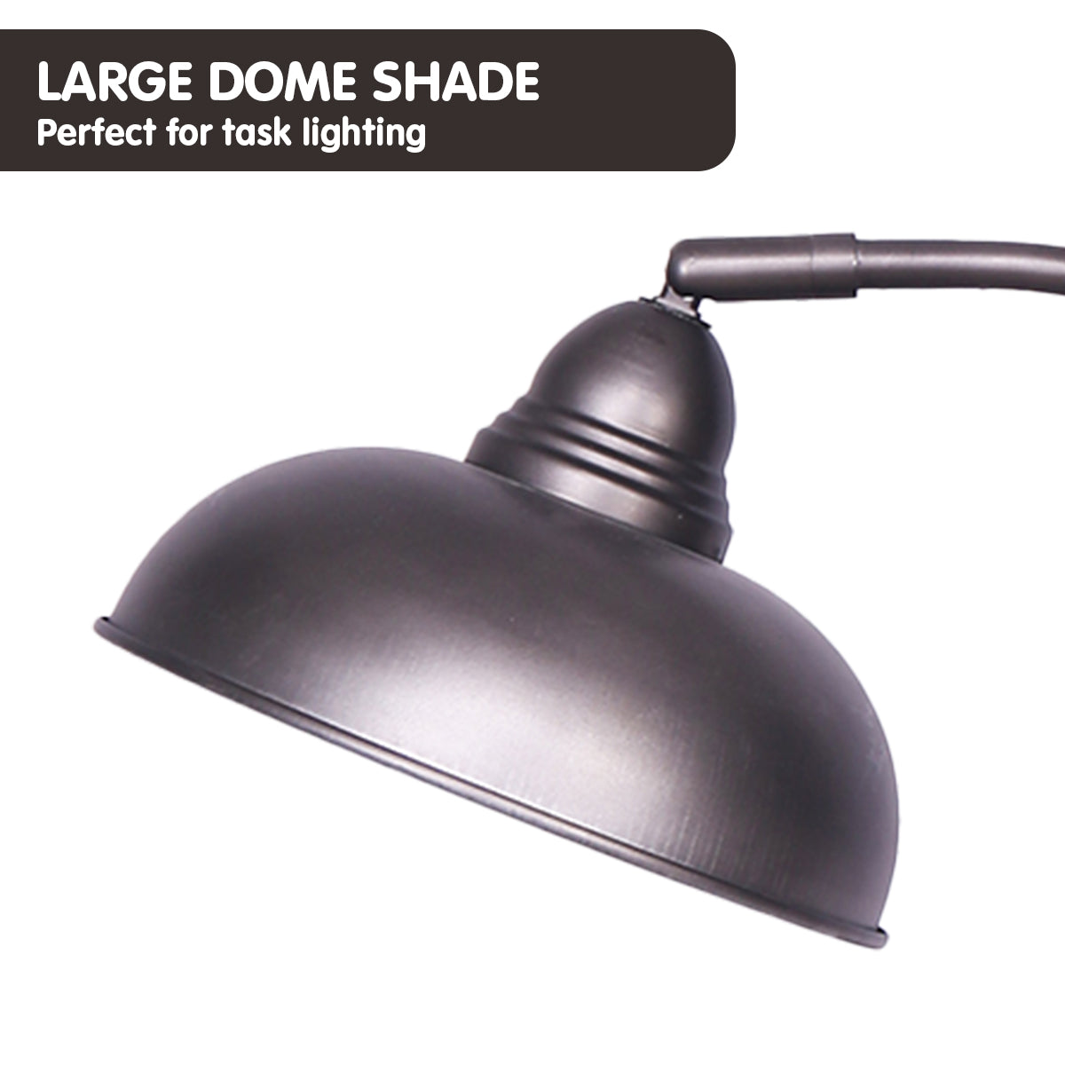 Sarantino Table Lamp Industrial Chic Adjustable Angle - Dark Grey Sarantino