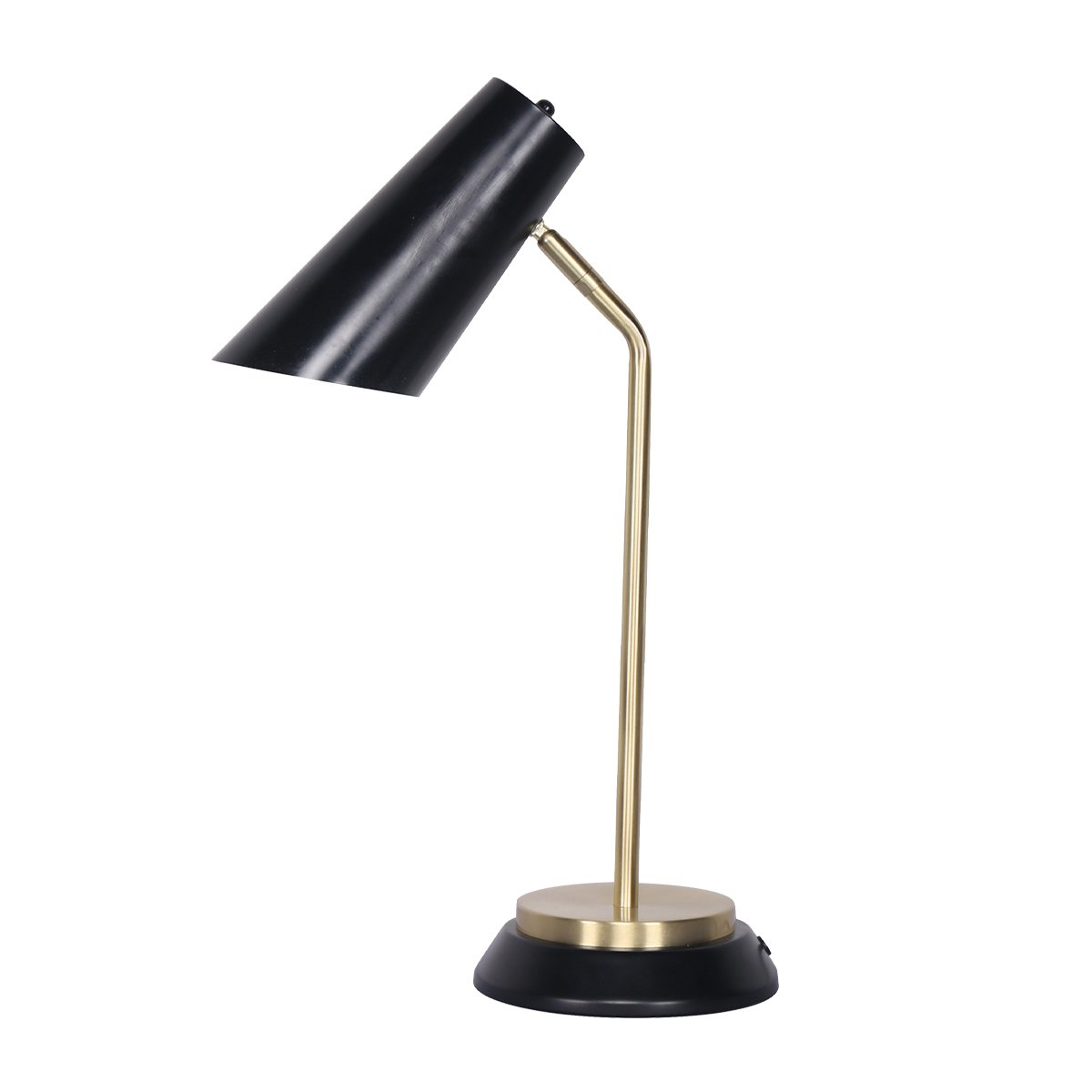 Sarantino Electric Reading Light Table Lamp Brass Finish - Black Sarantino