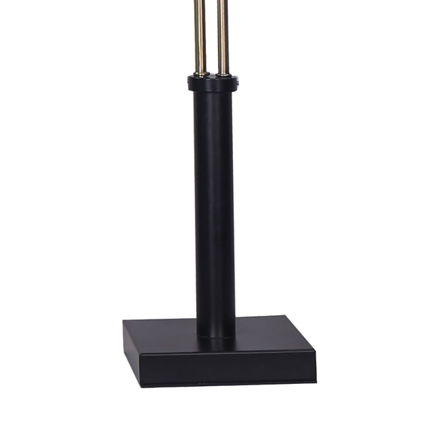 Sarantino LED Metal Table Lamp with 2 Lights Brushed Gold Black Finish Sarantino