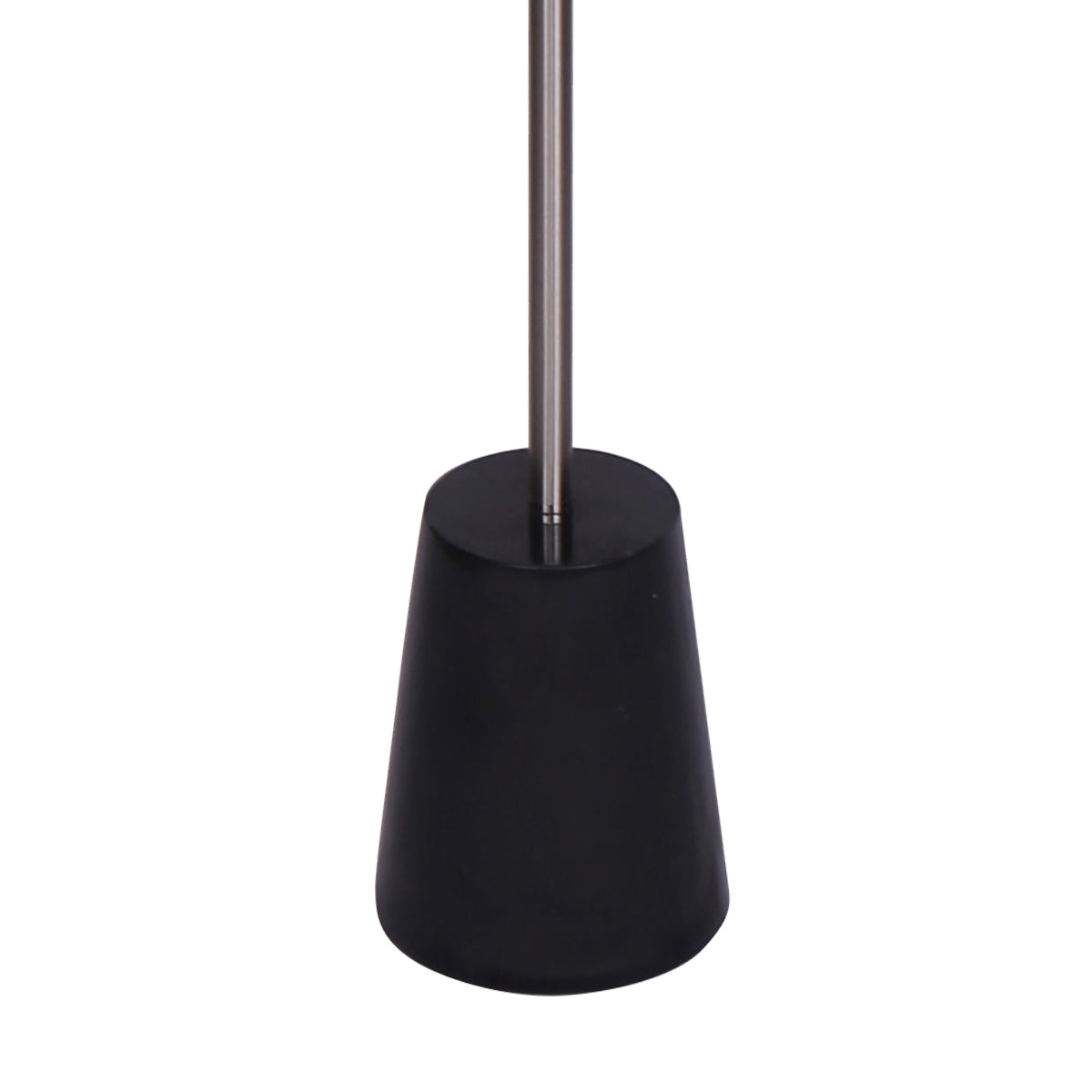 Sarantino Metal Floor Lamp Nickel Finish with Black Marble Base Sarantino
