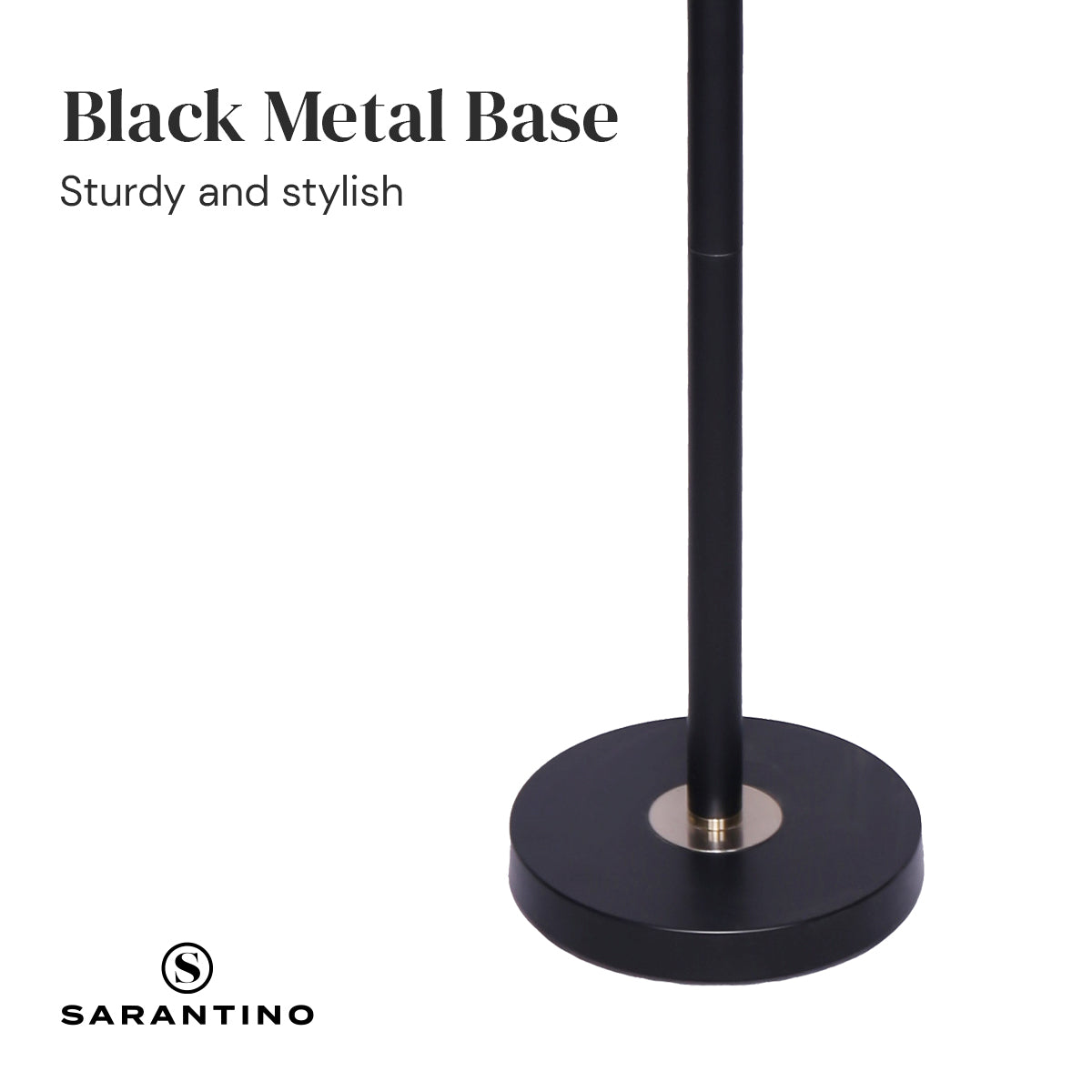 Sarantino Black/Brass Finish Reading Light  Electric Table Lamp Sarantino