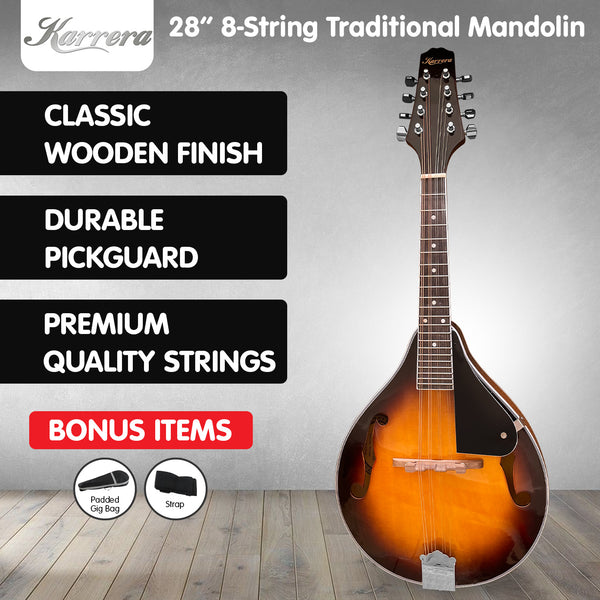 Karrera Traditional Mandolin - Sunburst Karrera