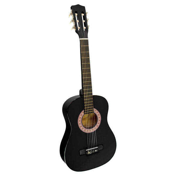Karrera 34in Acoustic Children Wooden Guitar - Black Karrera