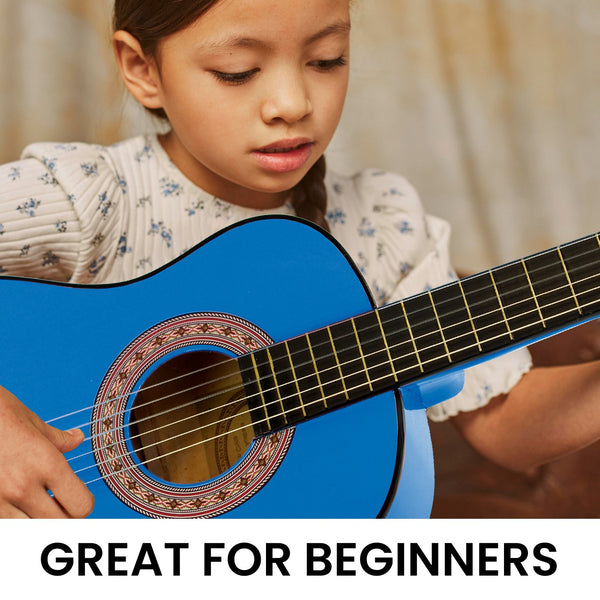 Karrera 34in Acoustic Children no cut Guitar - Blue Karrera