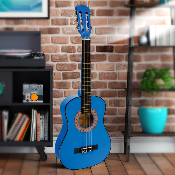 Karrera 34in Acoustic Children no cut Guitar - Blue Karrera