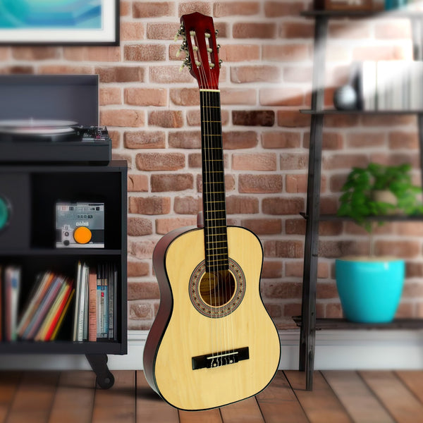 Karrera Childrens Guitar  Wooden 34in Acoustic - Natural Karrera