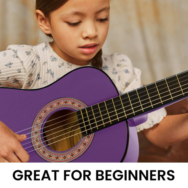 Karrera 34in Acoustic Children no cut Guitar - Purple Karrera